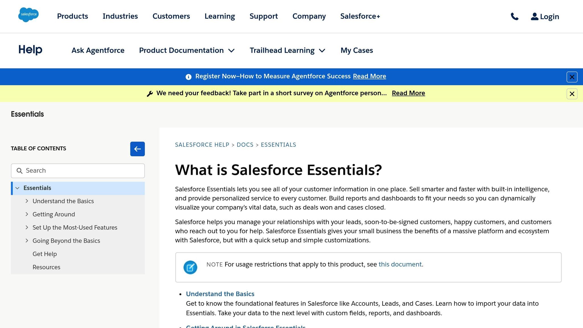 Salesforce Essentials